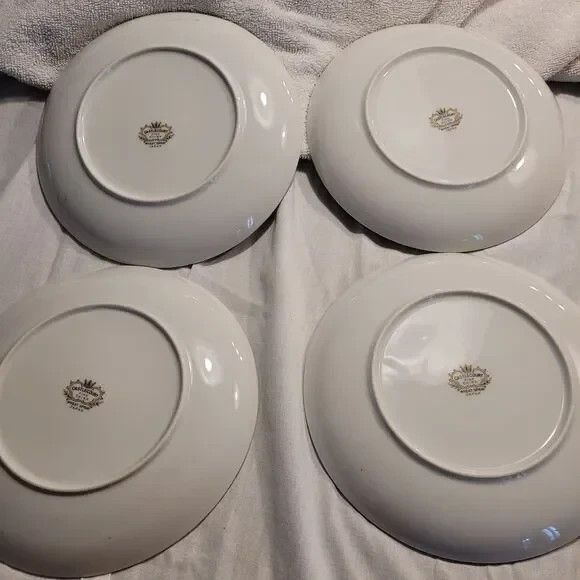VTG Castlecourt Fine China Japan Wheat Spray 4 SaladBread Plates 7 3/4" - Picture 6 of 7